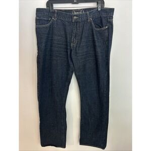 Iron Co Men's‎ Jeans 38W 32L Dark Blue Wash Regular Fit Straight Leg